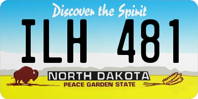 ND license plate ILH481