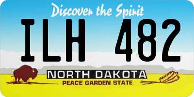 ND license plate ILH482