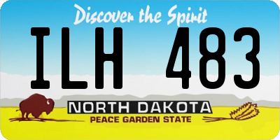 ND license plate ILH483
