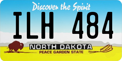 ND license plate ILH484