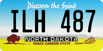 ND license plate ILH487
