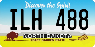 ND license plate ILH488