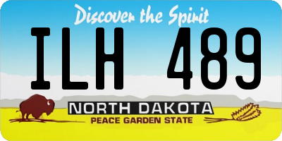 ND license plate ILH489