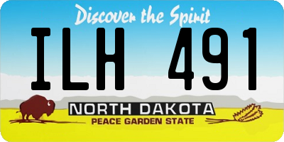 ND license plate ILH491