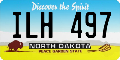 ND license plate ILH497