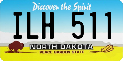 ND license plate ILH511