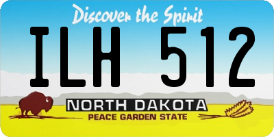 ND license plate ILH512