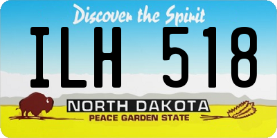ND license plate ILH518