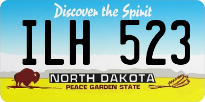 ND license plate ILH523