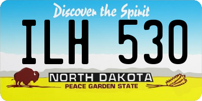 ND license plate ILH530