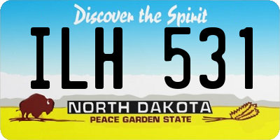 ND license plate ILH531