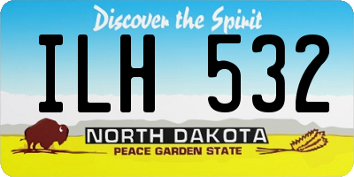ND license plate ILH532