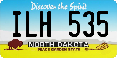 ND license plate ILH535
