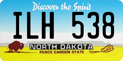 ND license plate ILH538
