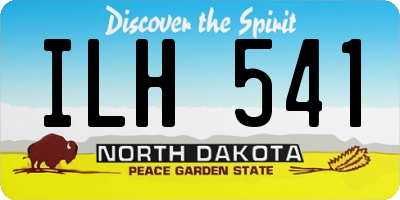 ND license plate ILH541