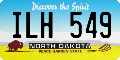 ND license plate ILH549