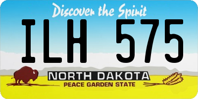 ND license plate ILH575