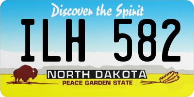 ND license plate ILH582