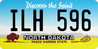 ND license plate ILH596