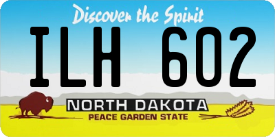 ND license plate ILH602