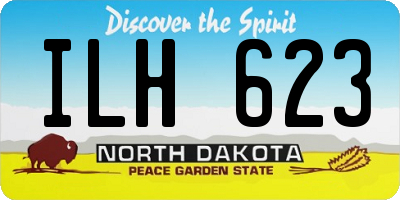 ND license plate ILH623