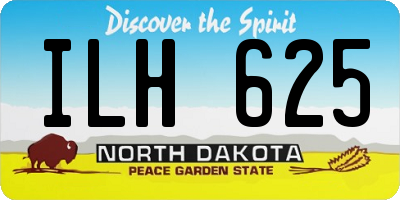 ND license plate ILH625