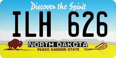 ND license plate ILH626