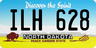 ND license plate ILH628