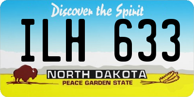 ND license plate ILH633