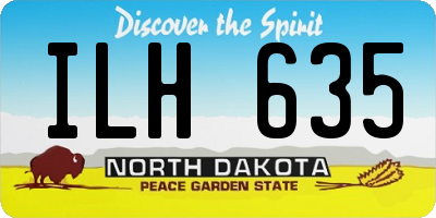 ND license plate ILH635