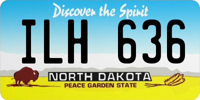 ND license plate ILH636