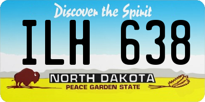 ND license plate ILH638