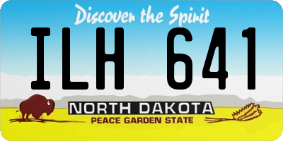 ND license plate ILH641