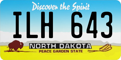 ND license plate ILH643