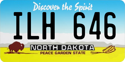 ND license plate ILH646