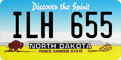 ND license plate ILH655
