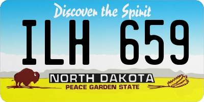 ND license plate ILH659