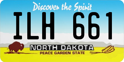 ND license plate ILH661