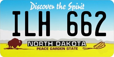 ND license plate ILH662
