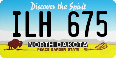 ND license plate ILH675