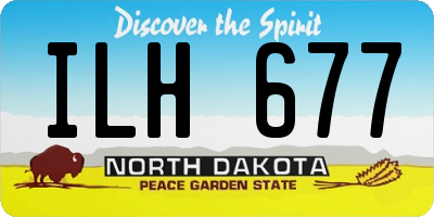 ND license plate ILH677