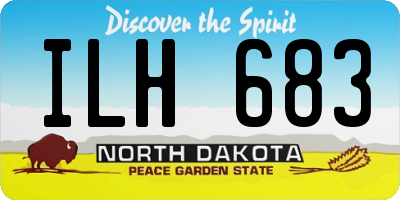 ND license plate ILH683