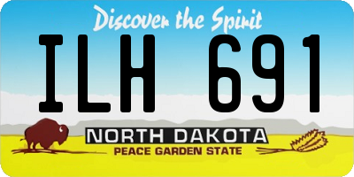 ND license plate ILH691