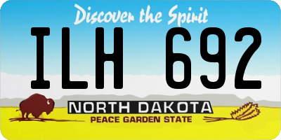 ND license plate ILH692