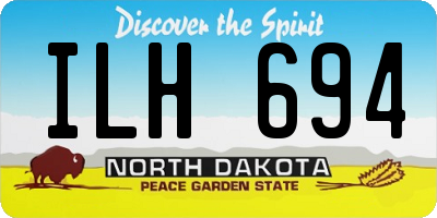 ND license plate ILH694
