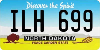 ND license plate ILH699