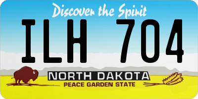 ND license plate ILH704