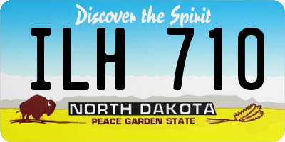 ND license plate ILH710