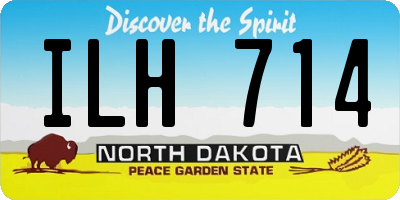 ND license plate ILH714