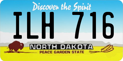 ND license plate ILH716